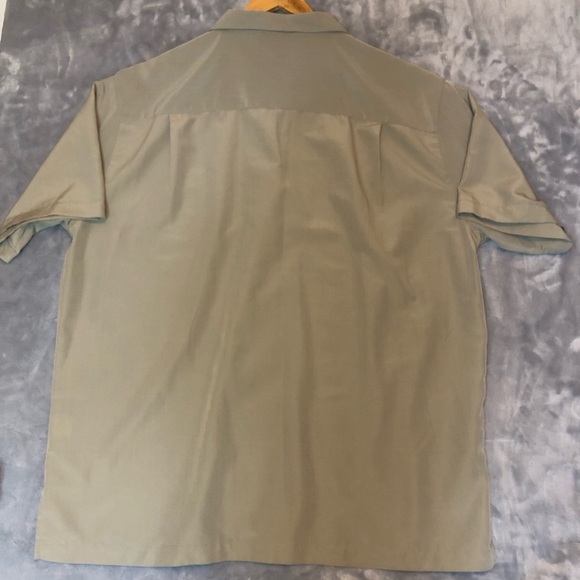 Island Republic Men's Button-down Short Sleeve Shirt, Green Size 2XL - Picture 7 of 8